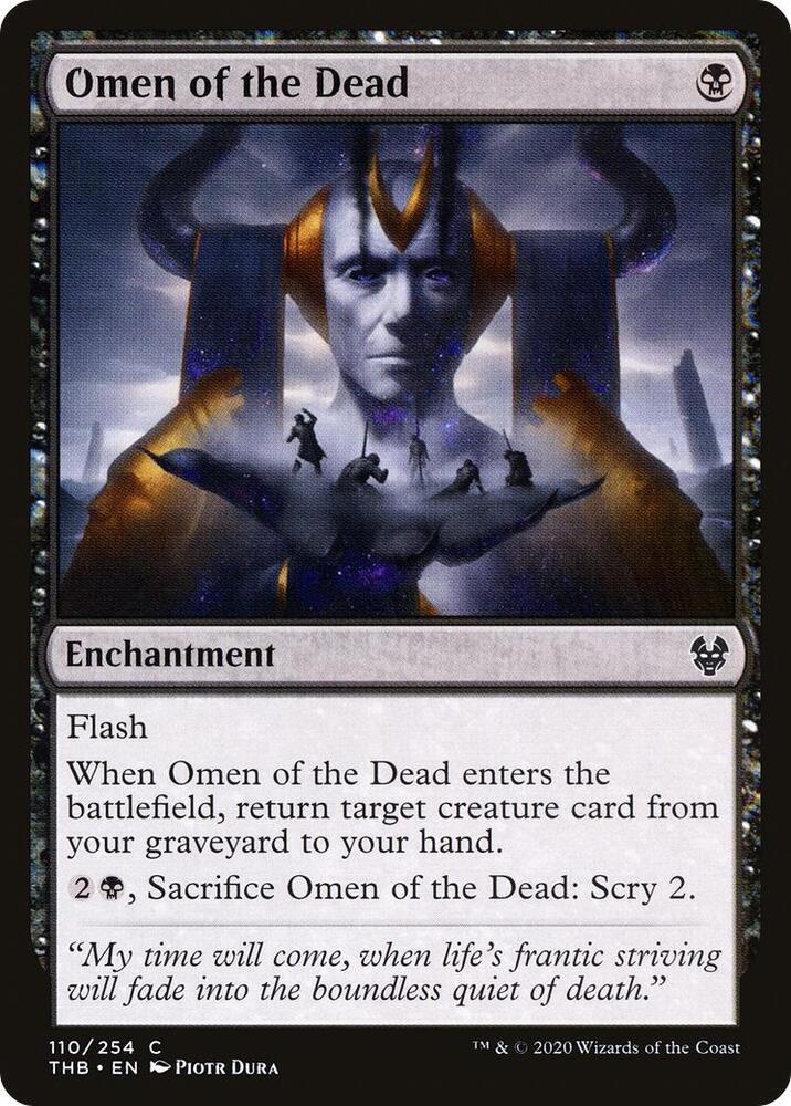 Omen of the Dead 110 card from Theros Beyond Death