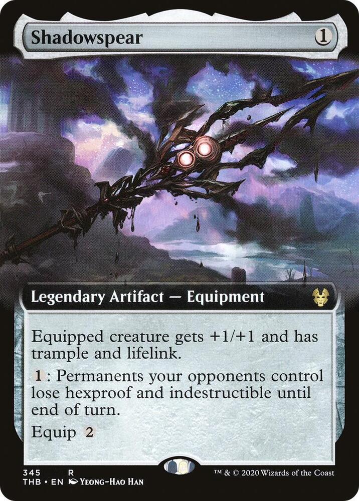 Shadowspear (Extended Art) 345 card from Theros Beyond Death