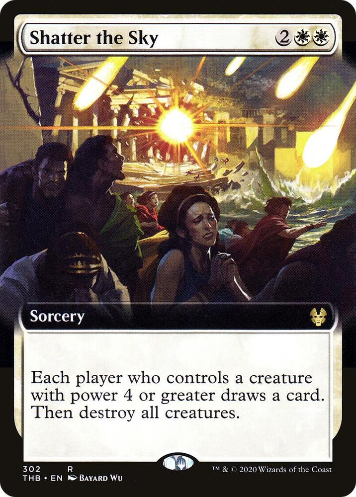 Shatter the Sky (Extended Art) 302 card from Theros Beyond Death