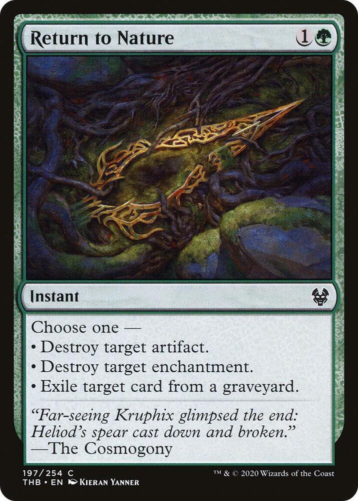 Return to Nature 197 card from Theros Beyond Death