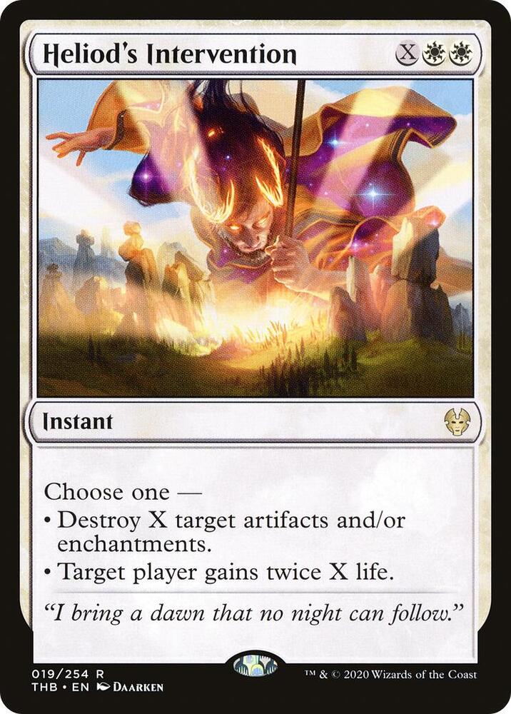 Heliod's Intervention 19 card from Theros Beyond Death