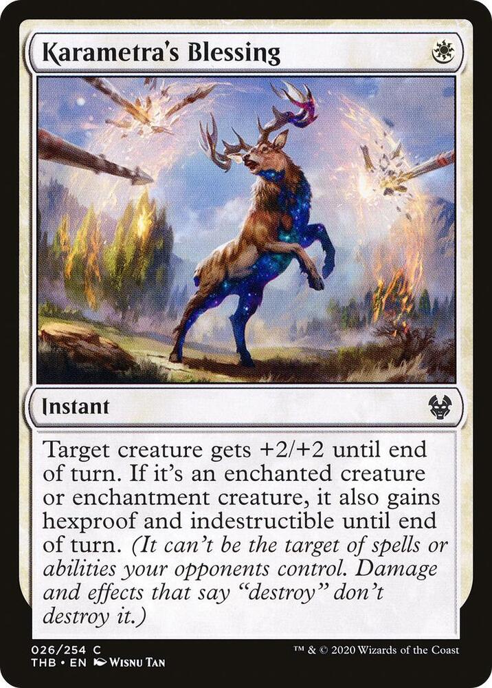 Karametra's Blessing 26 card from Theros Beyond Death