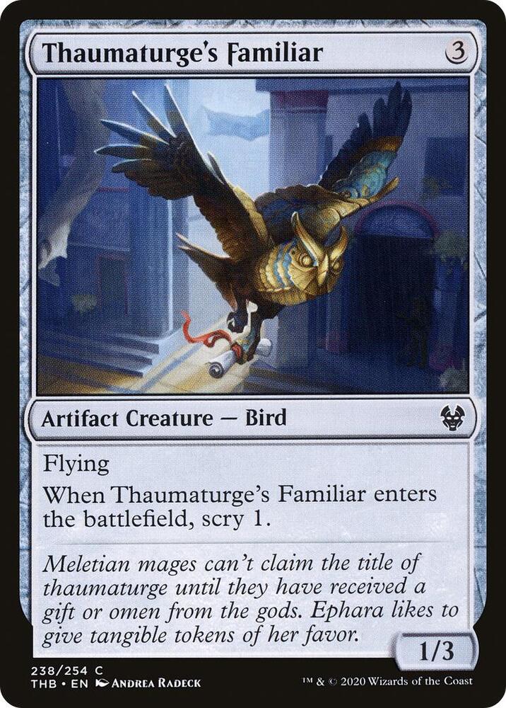 Thaumaturge's Familiar 238 card from Theros Beyond Death