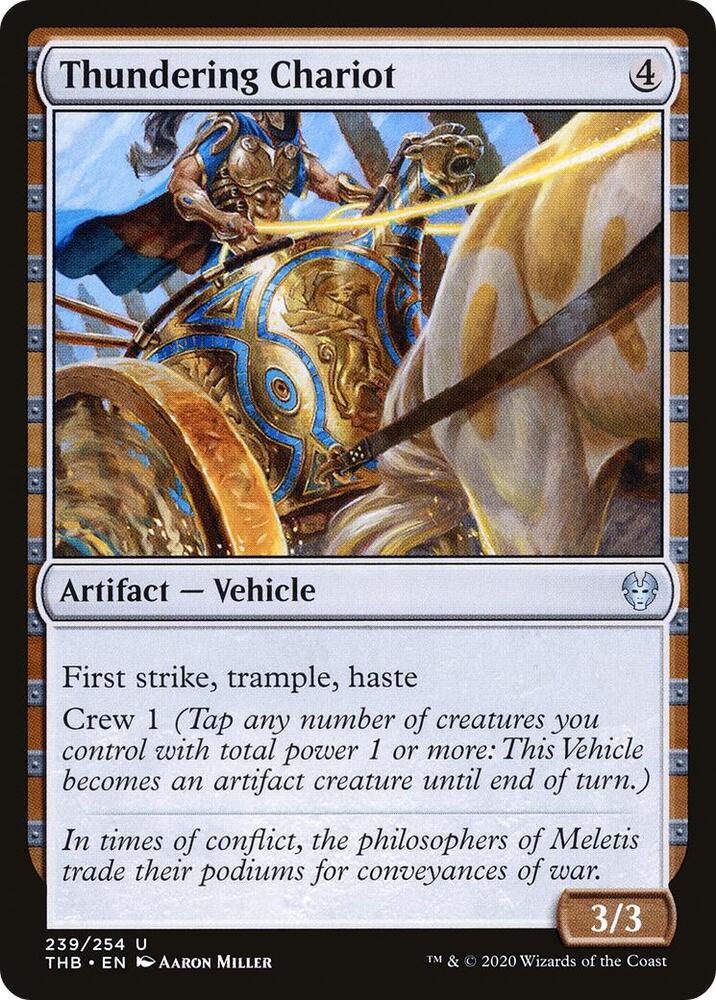 Thundering Chariot 239 card from Theros Beyond Death