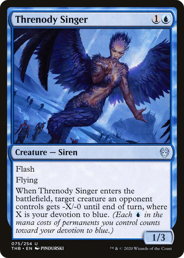 Threnody Singer 75 card from Theros Beyond Death