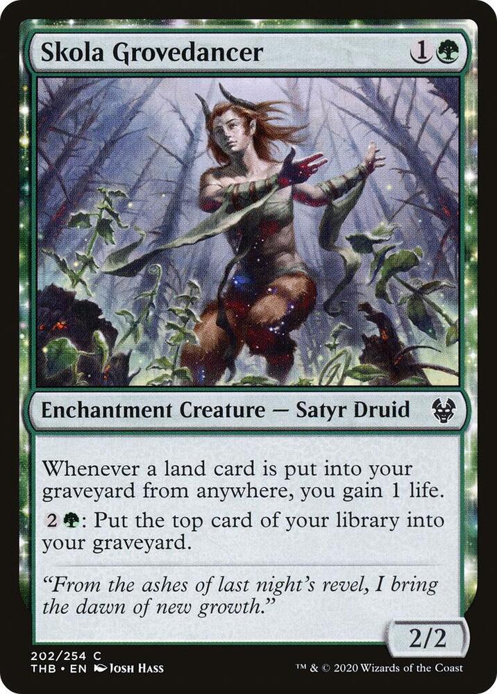 Skola Grovedancer 202 card from Theros Beyond Death
