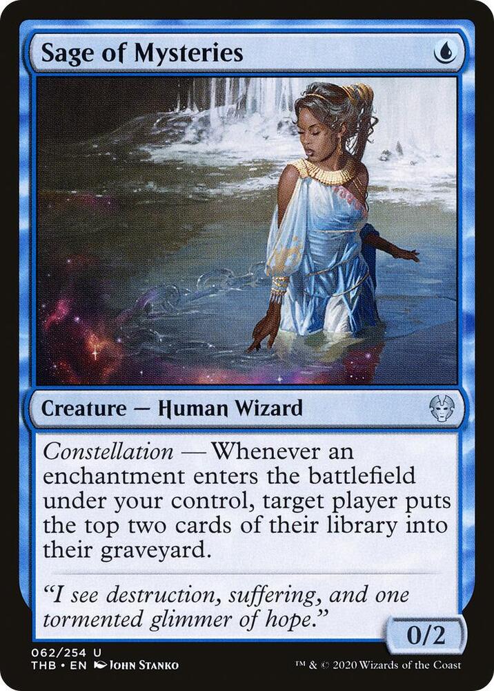 Sage of Mysteries 62 card from Theros Beyond Death