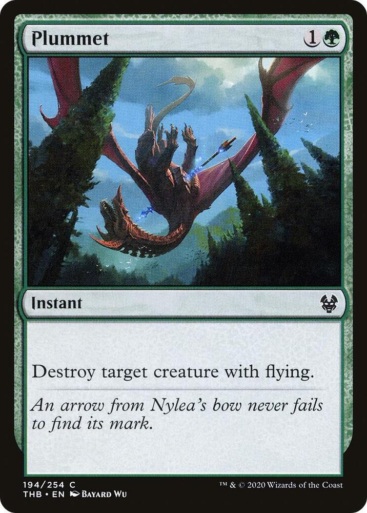 Plummet 194 card from Theros Beyond Death