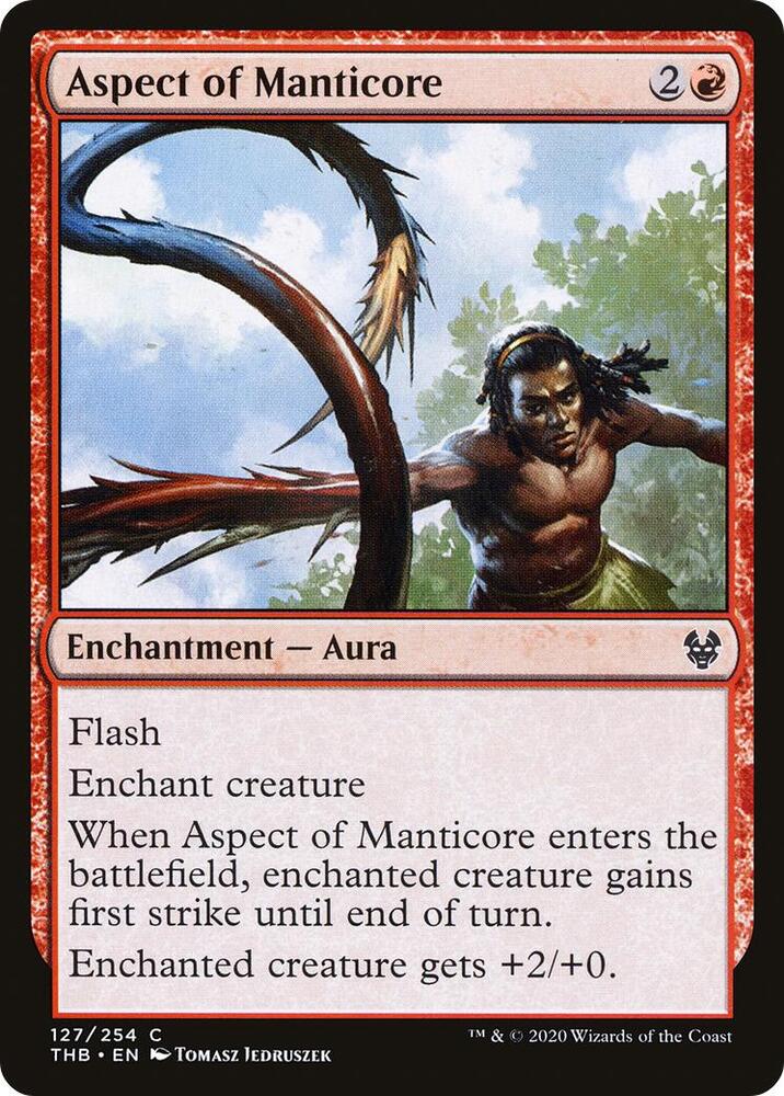 Aspect of Manticore 127 card from Theros Beyond Death