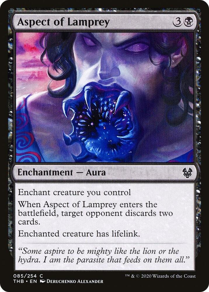 Aspect of Lamprey 85 card from Theros Beyond Death