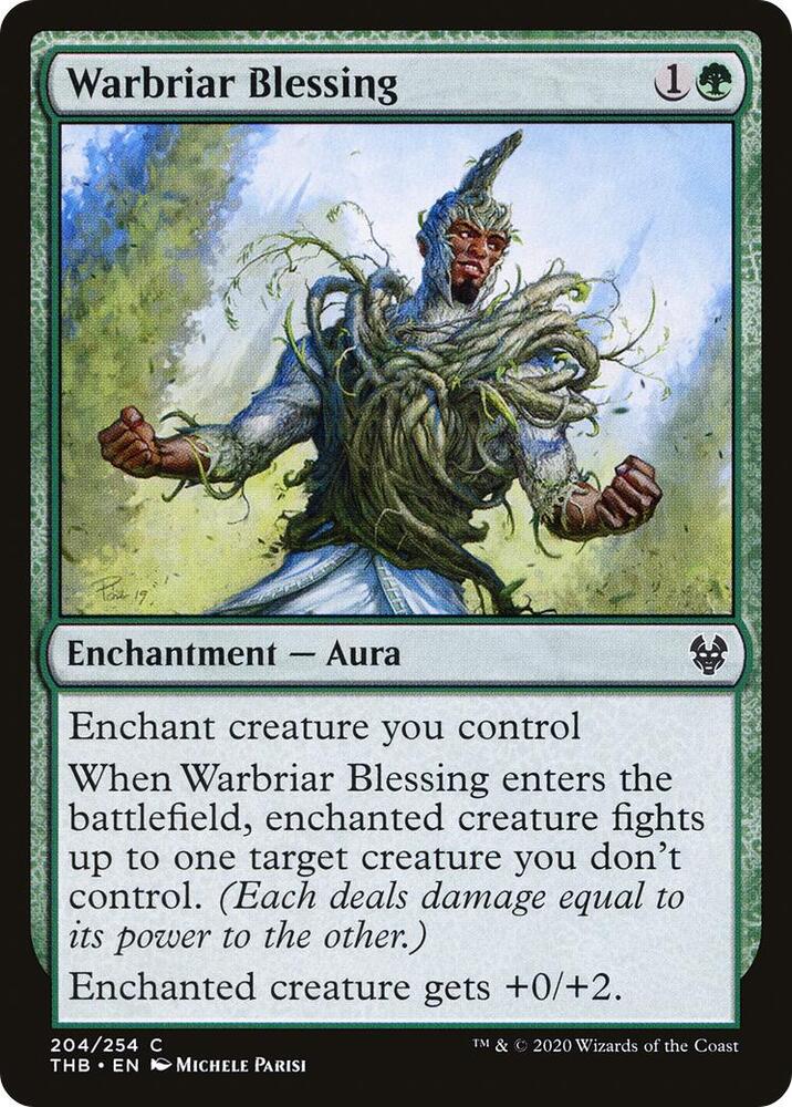 Warbriar Blessing 204 card from Theros Beyond Death