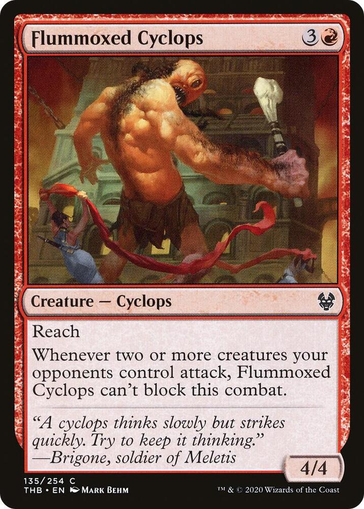 Flummoxed Cyclops 135 card from Theros Beyond Death