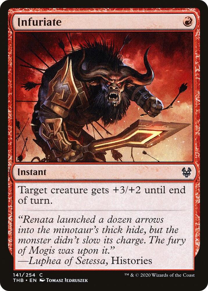 Infuriate 141 card from Theros Beyond Death