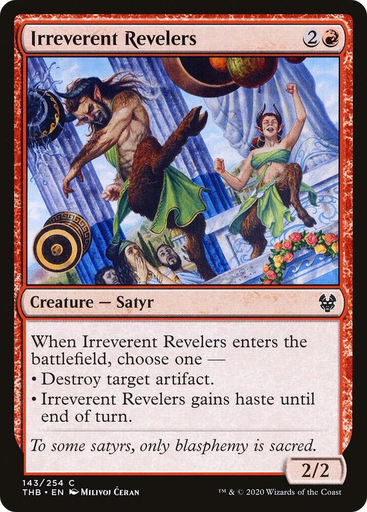 Irreverent Revelers 143 card from Theros Beyond Death
