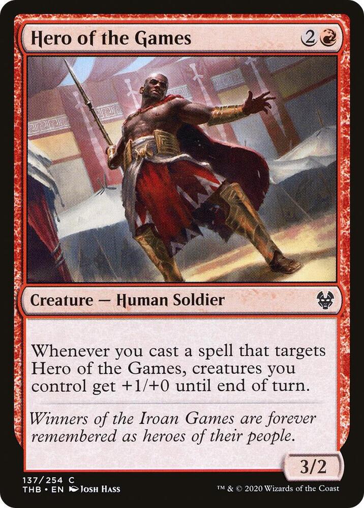 Hero of the Games 137 card from Theros Beyond Death