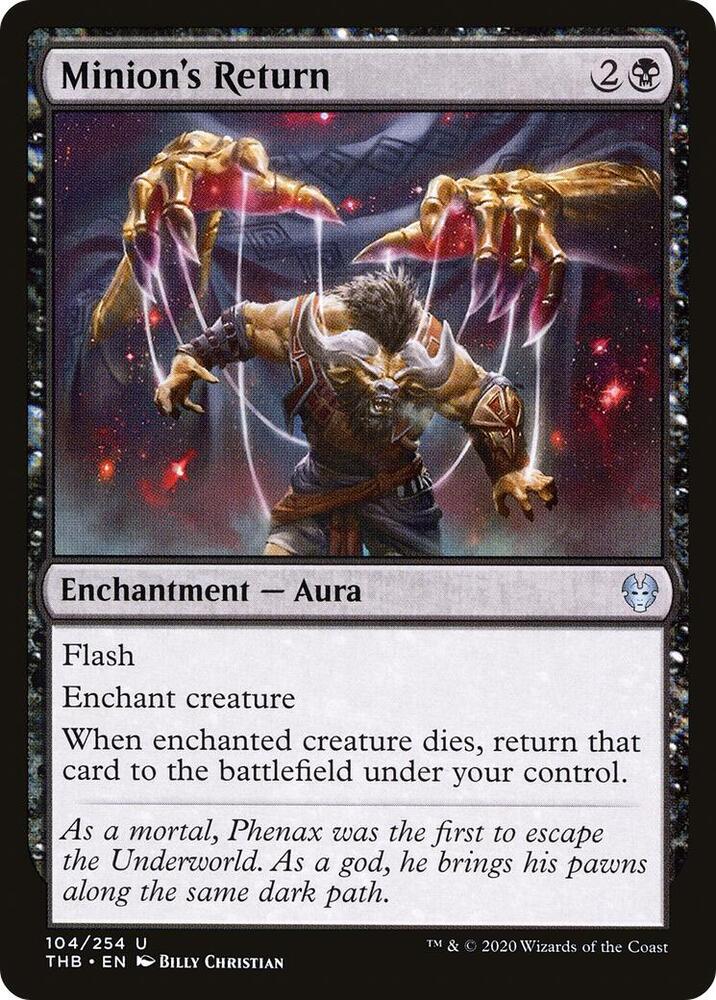 Minion's Return 104 card from Theros Beyond Death