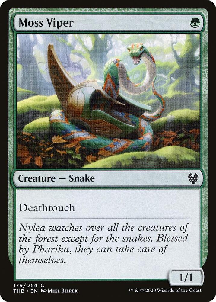 Moss Viper 179 card from Theros Beyond Death