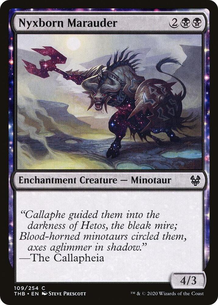 Nyxborn Marauder 109 card from Theros Beyond Death