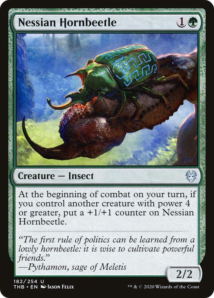 Nessian Hornbeetle 182 card from Theros Beyond Death
