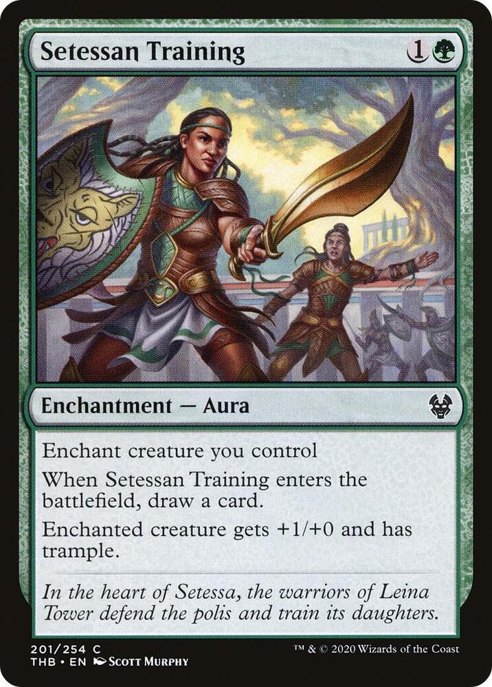 Setessan Training 201 card from Theros Beyond Death