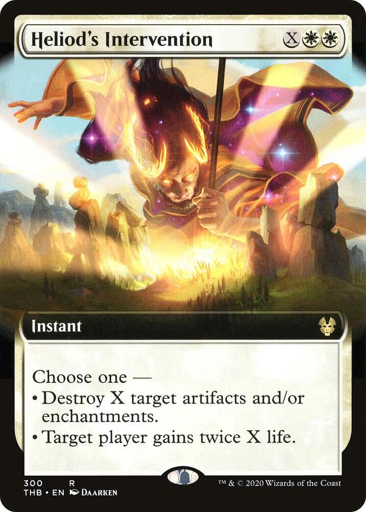 Heliod's Intervention (Extended Art) 300 card from Theros Beyond Death