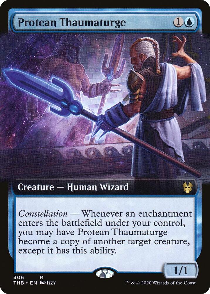 Protean Thaumaturge (Extended Art) 306 card from Theros Beyond Death
