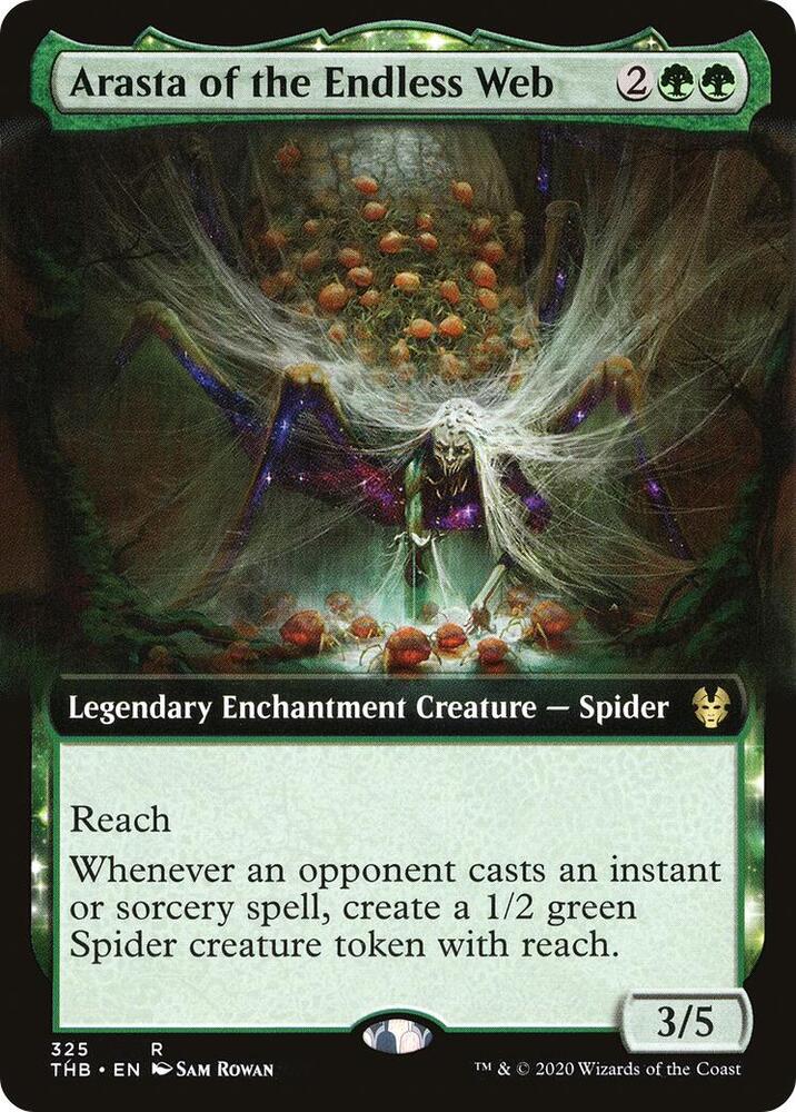 Arasta of the Endless Web (Extended Art) 325 card from Theros Beyond Death