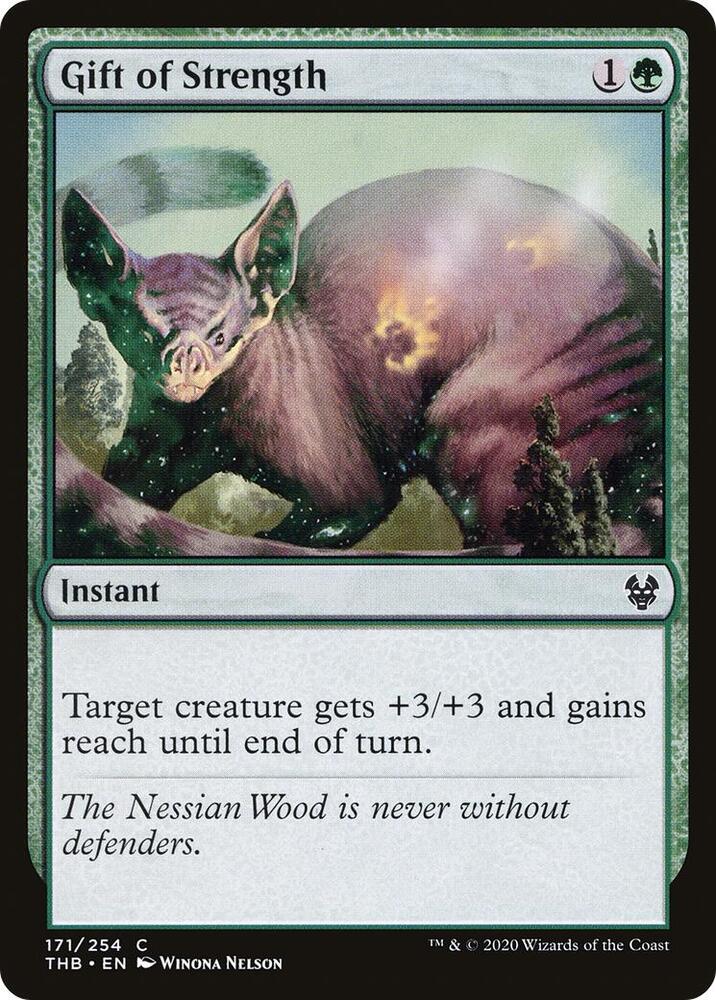 Gift of Strength 171 card from Theros Beyond Death