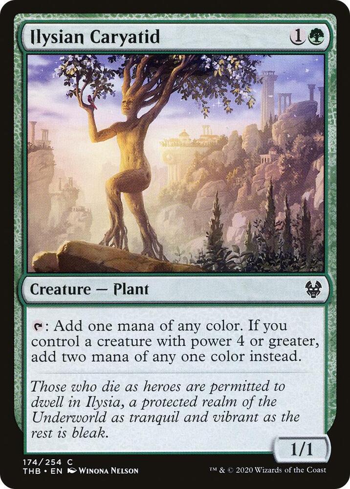 Ilysian Caryatid 174 card from Theros Beyond Death