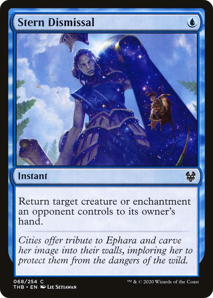 Stern Dismissal 68 card from Theros Beyond Death