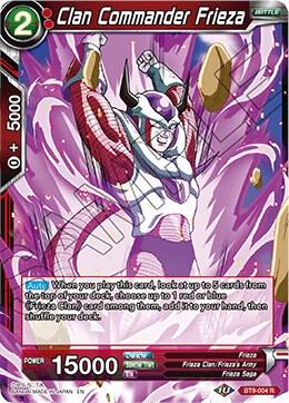 Clan Commander Frieza BT9-004 card from Universal Onslaught