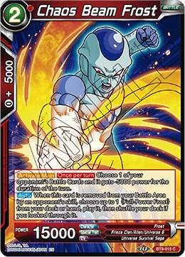 Chaos Beam Frost BT9-015 card from Universal Onslaught