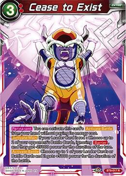 Cease to Exist BT9-017 card from Universal Onslaught