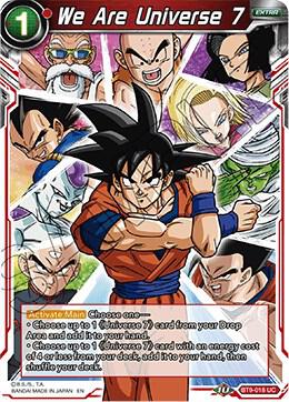 We Are Universe 7 BT9-018 card from Universal Onslaught