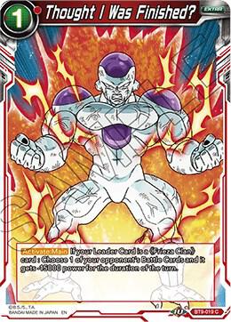 Thought I Was Finished? BT9-019 card from Universal Onslaught