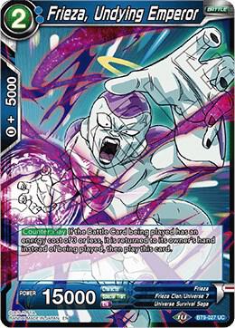 Frieza, Undying Emperor BT9-027 card from Universal Onslaught