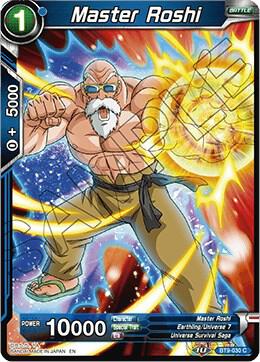 Master Roshi BT9-030 card from Universal Onslaught