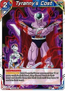 Tyranny's Cost BT9-108 card from Universal Onslaught