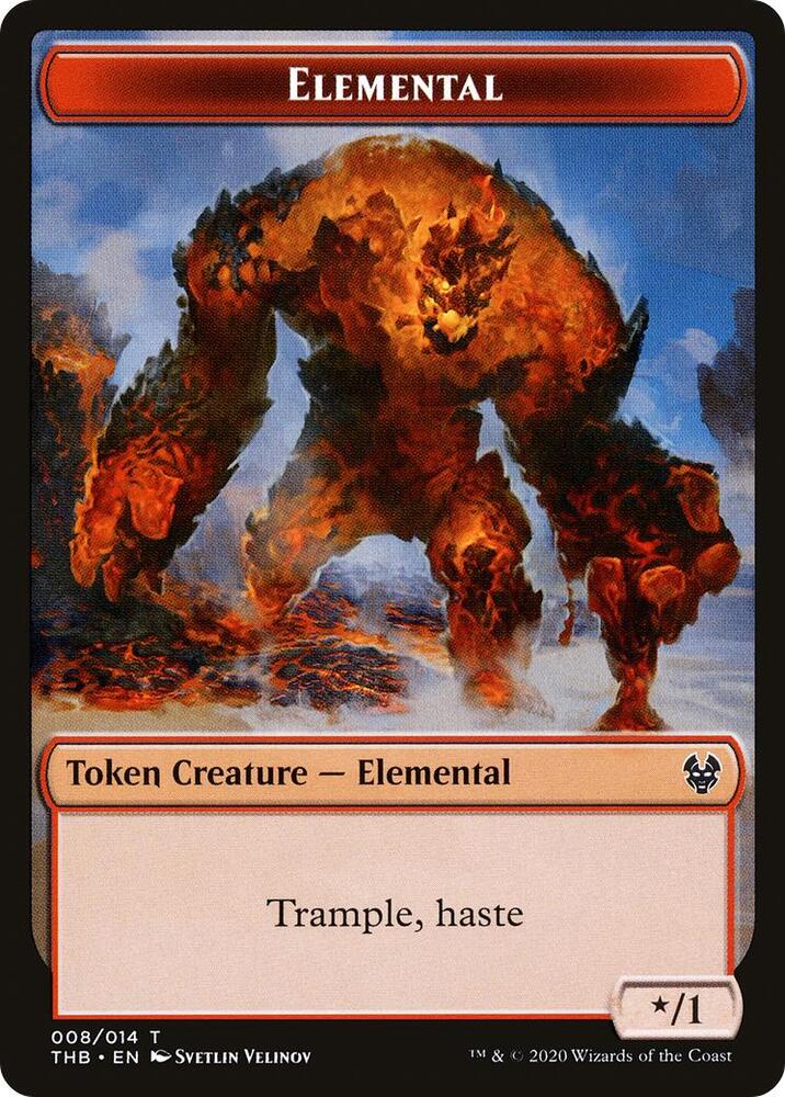 Elemental Token 8 card from Theros Beyond Death