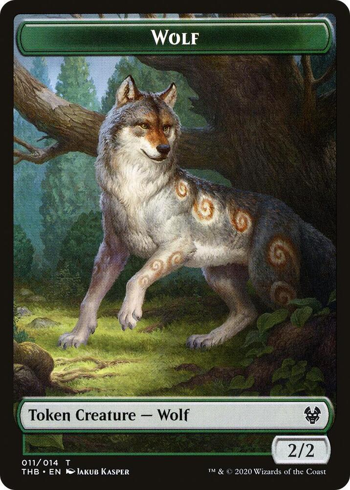Wolf Token 11 card from Theros Beyond Death