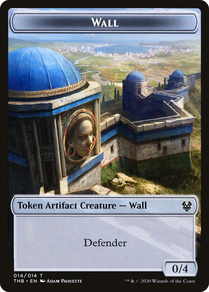 Wall Token 14 card from Theros Beyond Death