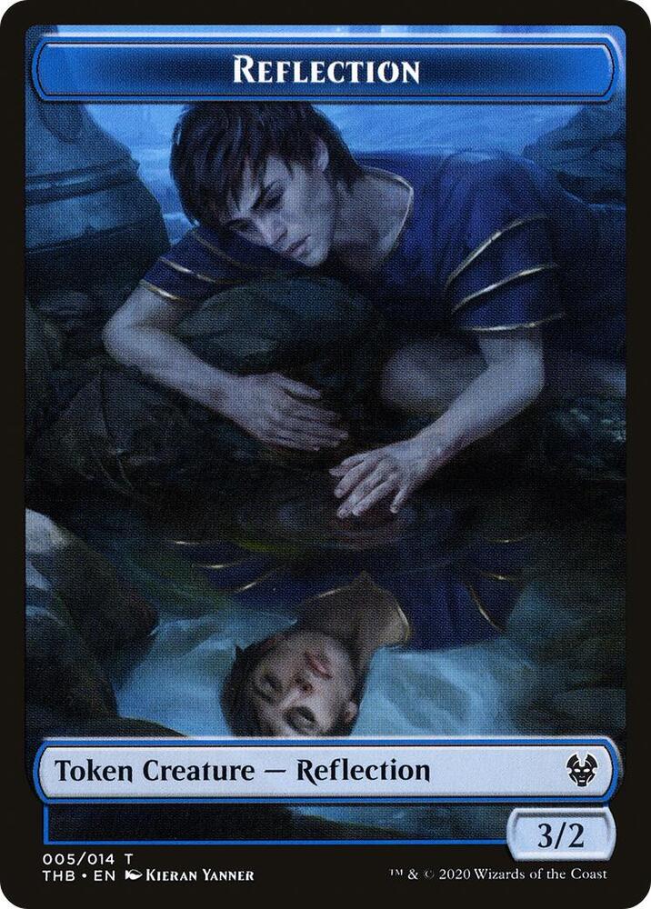 Reflection Token 5 card from Theros Beyond Death