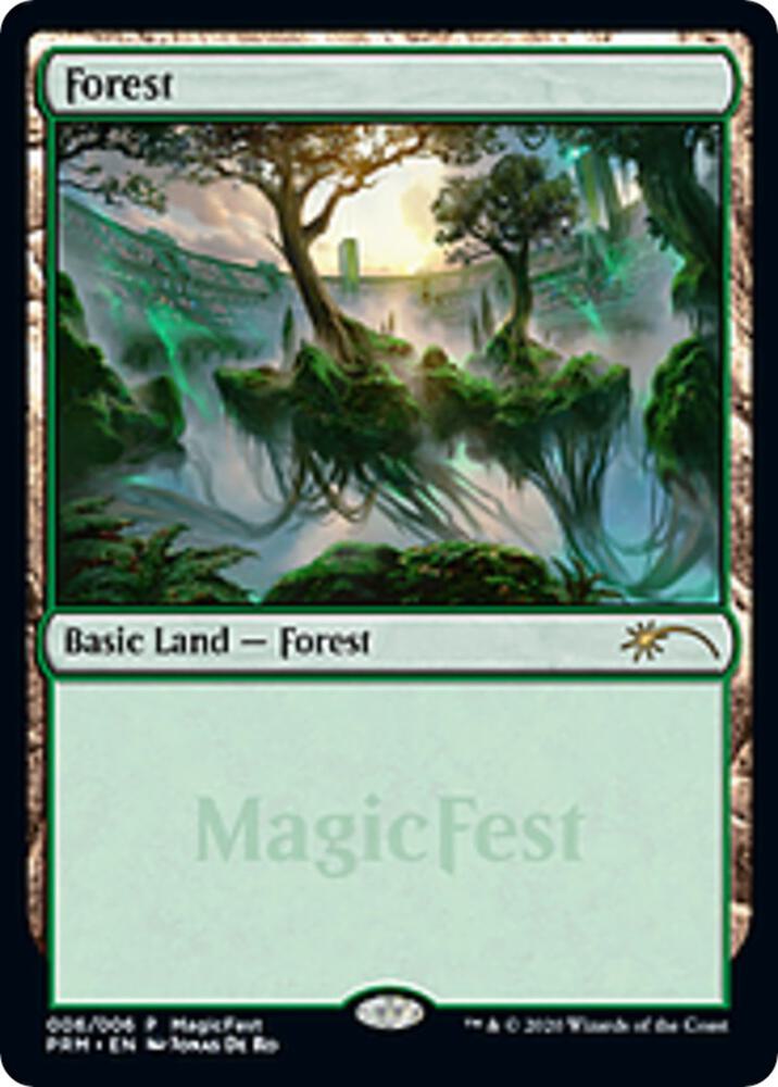 Forest (2020) 6 card from MagicFest Cards