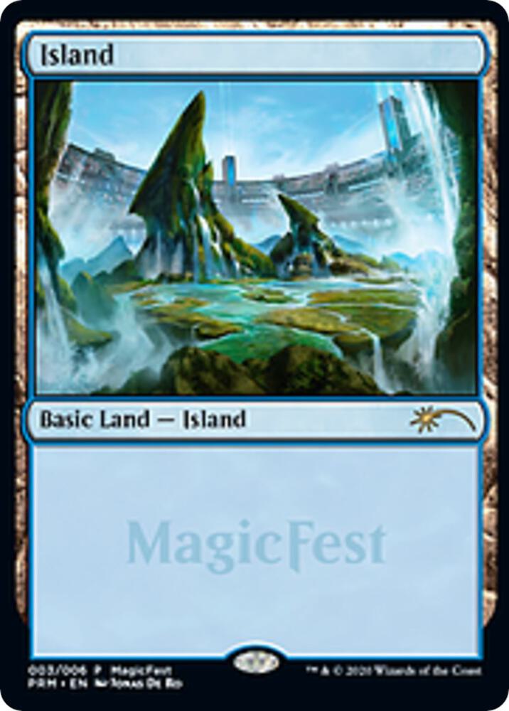 Island (2020) 3 card from MagicFest Cards