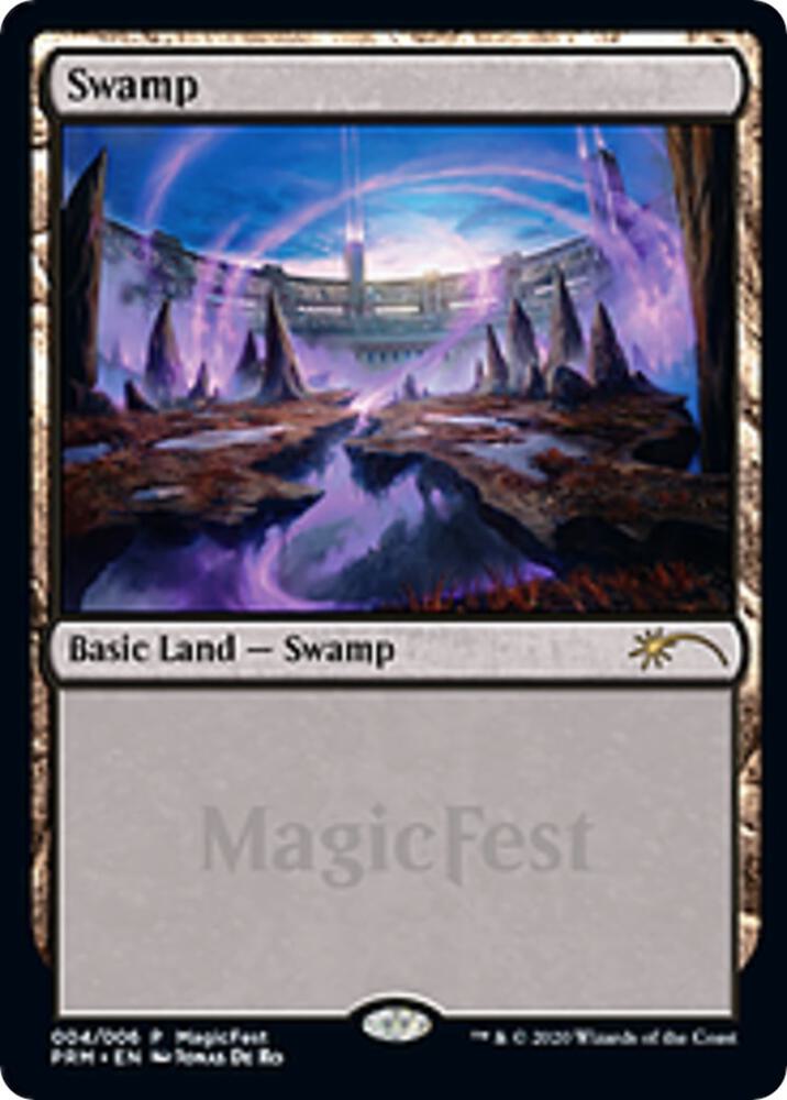 Swamp (2020) 4 card from MagicFest Cards