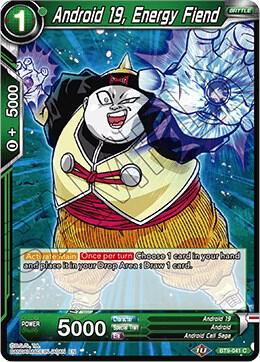 Android 19, Energy Fiend BT9-041 card from Universal Onslaught