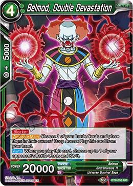 Belmod, Double Devastation BT9-050 card from Universal Onslaught