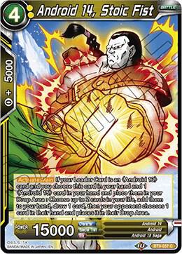 Android 14, Stoic Fist BT9-057 card from Universal Onslaught