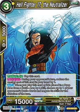 Hell Fighter 17, the Neutralizer BT9-059 card from Universal Onslaught