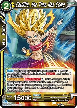 Caulifla, the Time Has Come BT9-062 card from Universal Onslaught